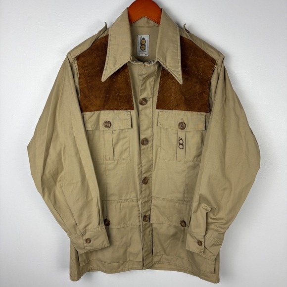 Bob‎ Allen Sportswear Hunting Jacket Men's 38 Suede Shoulder Shooting Outdoors - Picture 2 of 4